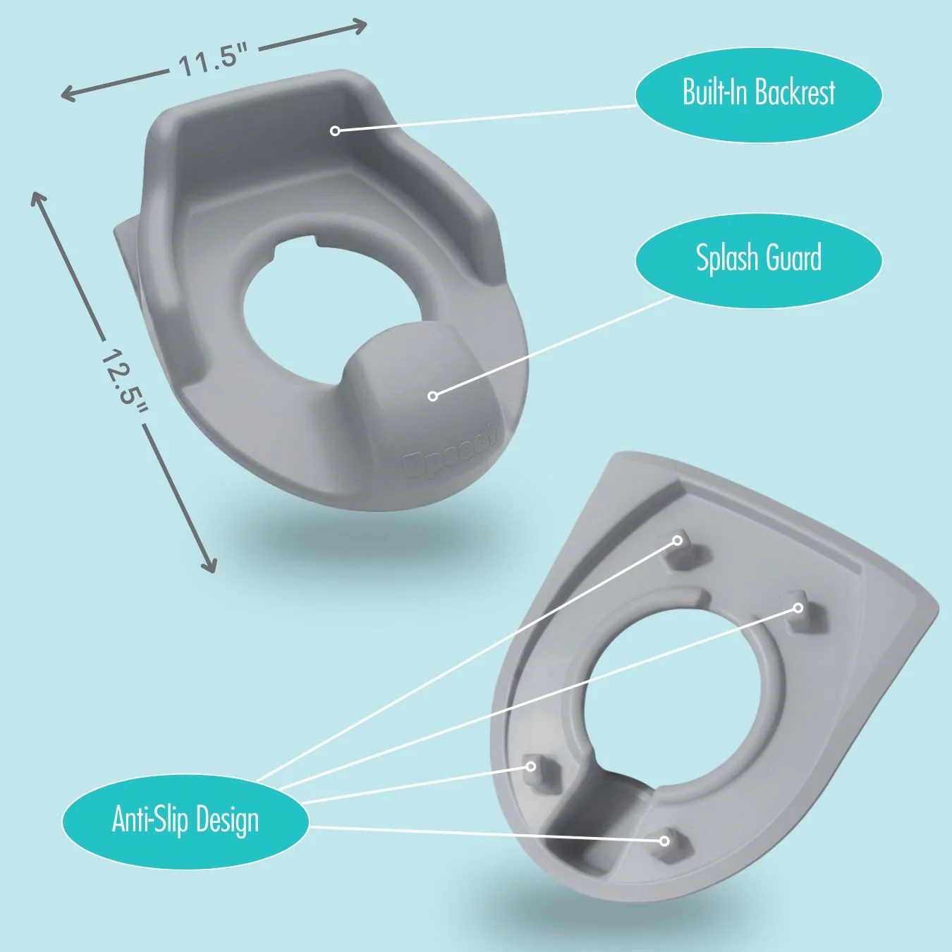 Upseat 3-in-1 Ergonomic Potty Training Set - Image 13