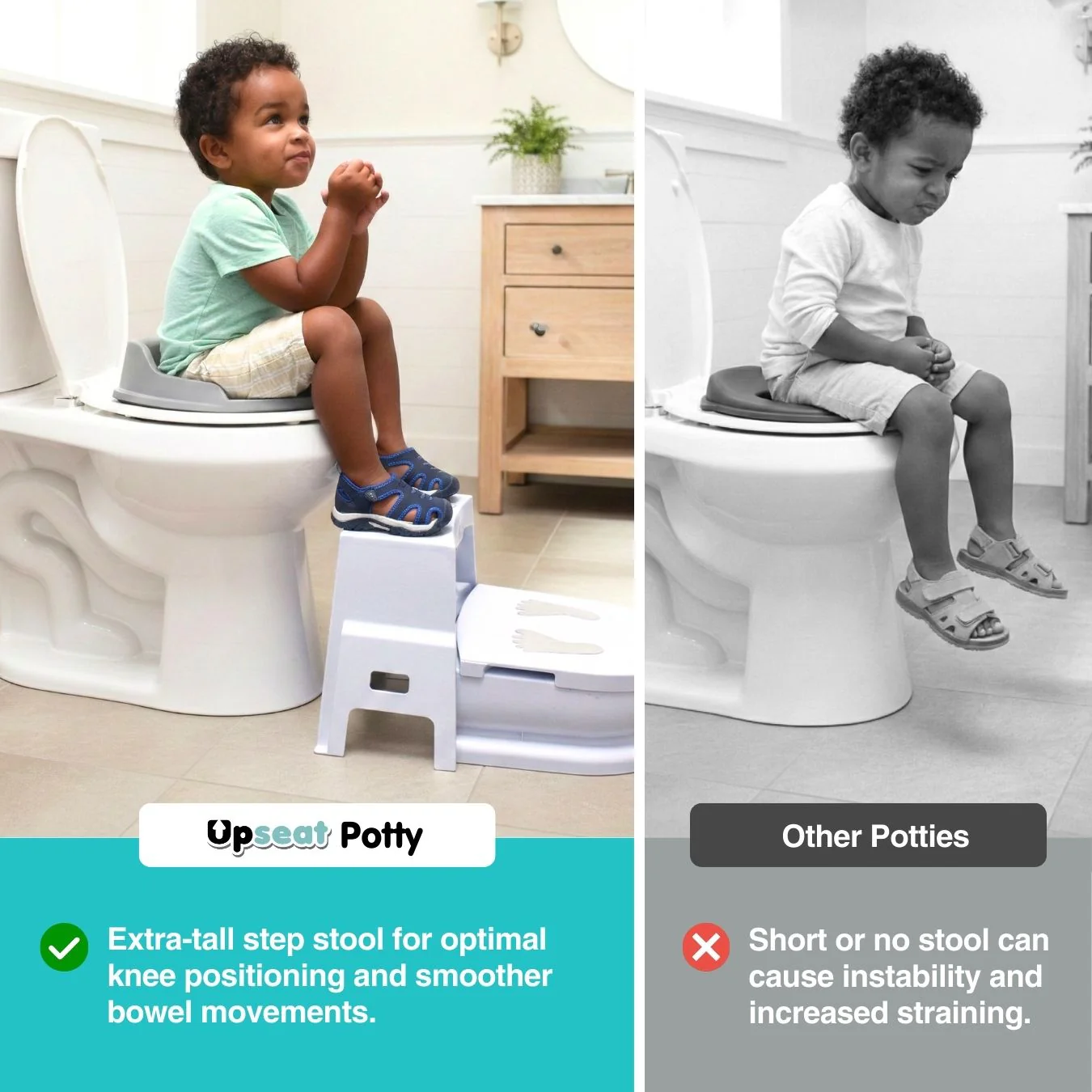 Upseat 3-in-1 Ergonomic Potty Training Set - Image 7