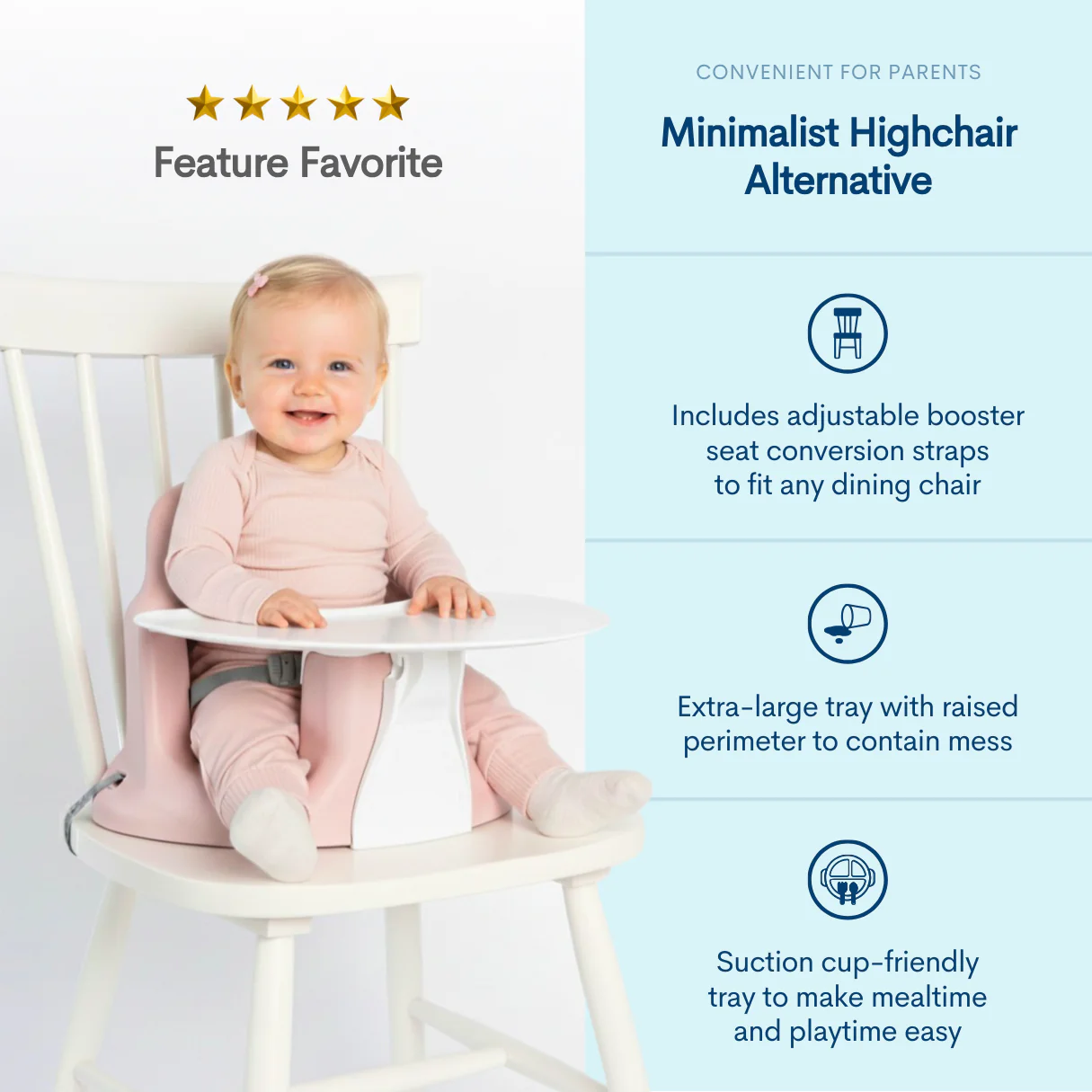 Upseat Baby Floor & Booster Seat with Tray - Image 11