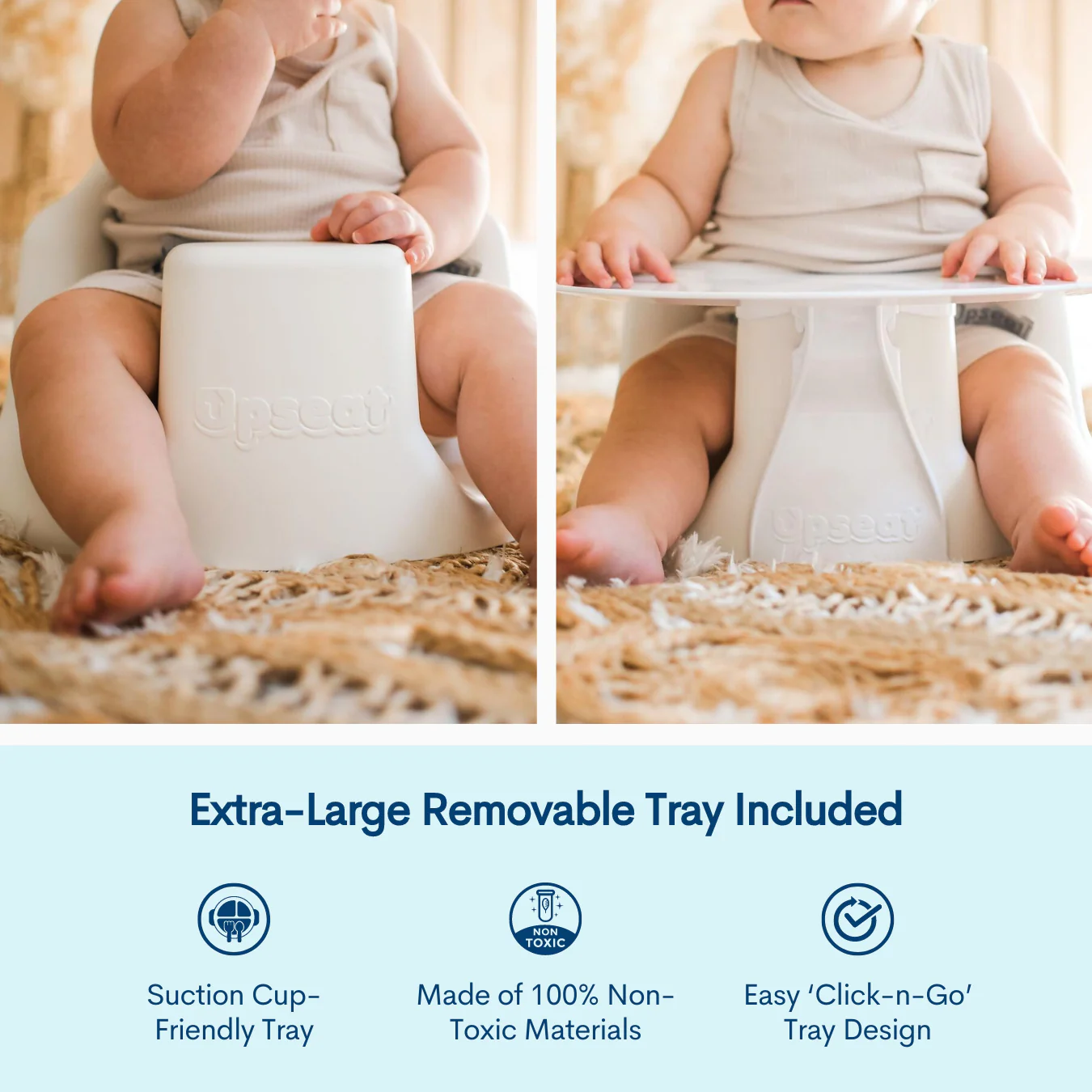 Upseat Baby Floor & Booster Seat with Tray - Image 18