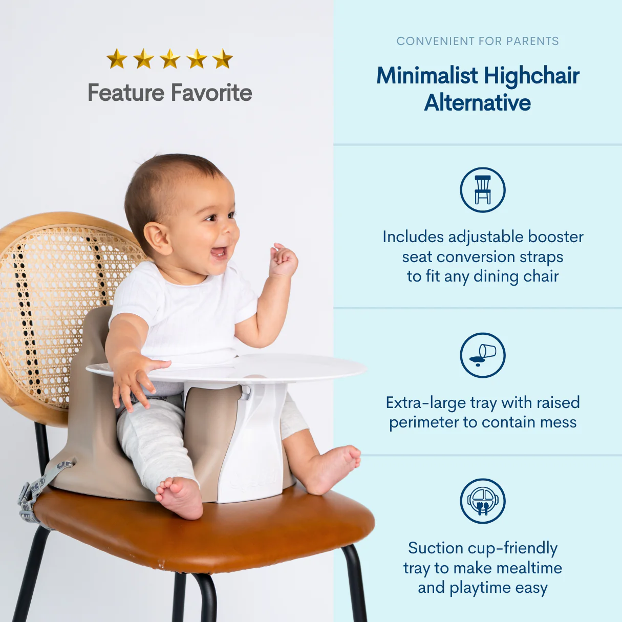 Upseat Baby Floor & Booster Seat with Tray - Image 26